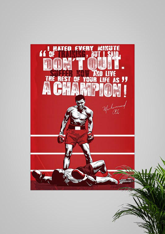 Muhammad Ali | A4 Size | Motivation Poster