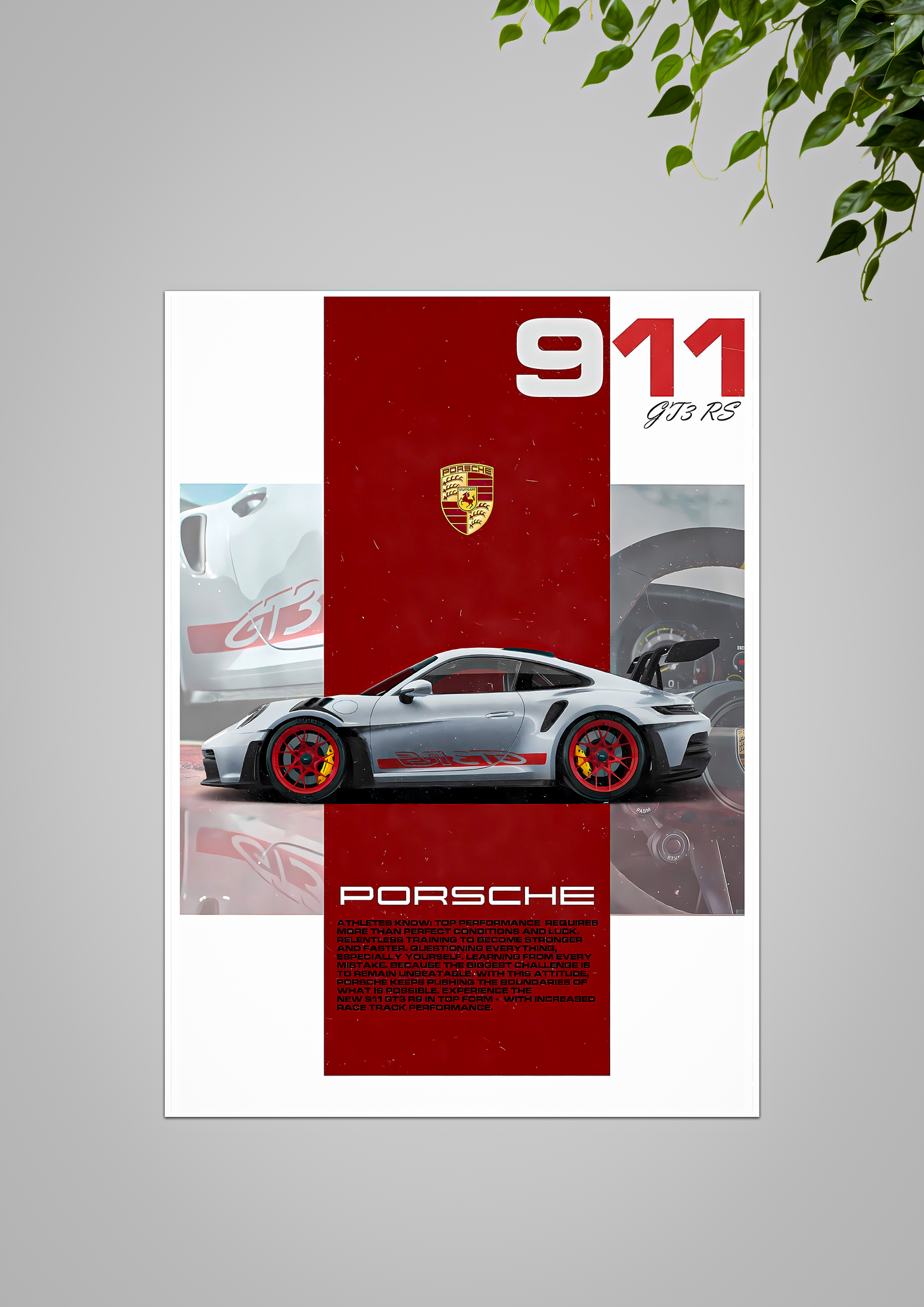 PORSCHE 911 |A4 SIZE | CAR POSTER