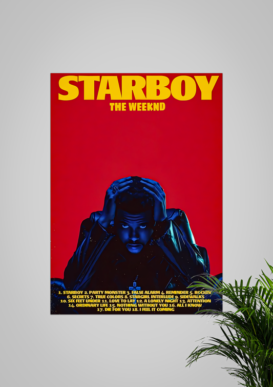 Starboy | A4 Size | Music Poster