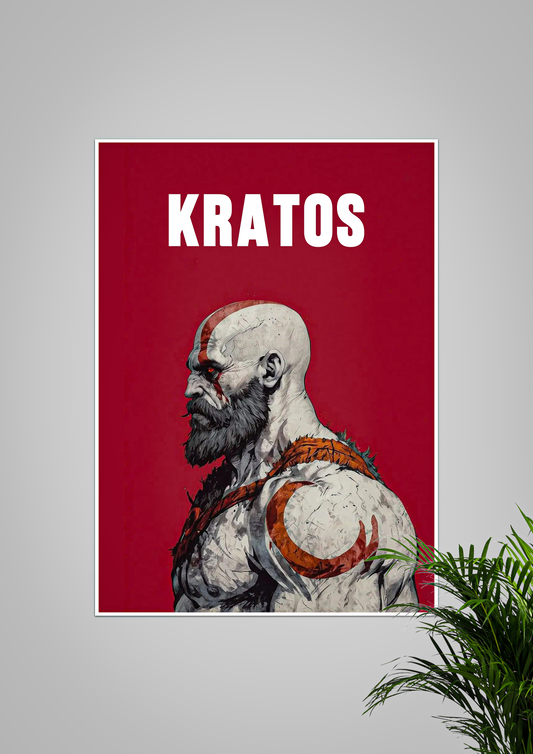Kratos | Game Poster | A4 Size